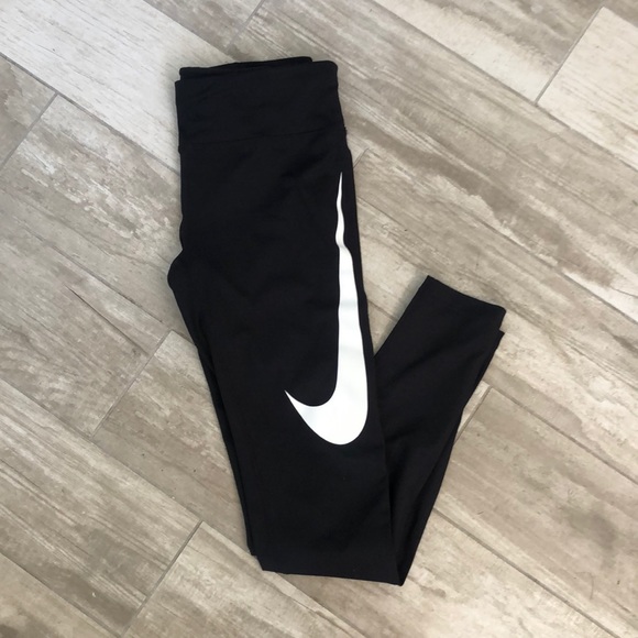 Nike Pants - Nike DriFit black logo leggings size medium